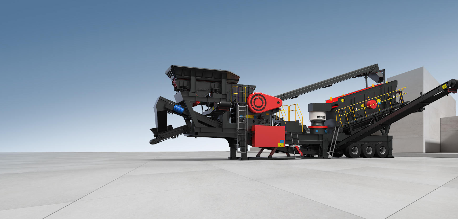 MTF Wheel Type Mobile Crushing And Screening Station